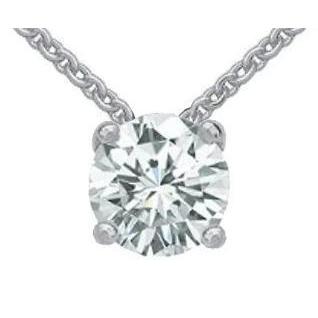 Runde Diamant-Schmuck-Anhänger-Halskette 2.50 Ct Diamant - harrychadent.ch