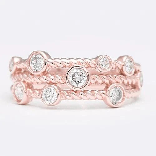 Rundes Diamant-Blasenringband