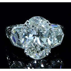 3 Stein Diamant Verlobungsring 8 Karat Vintage-Stil Schmuck Neu