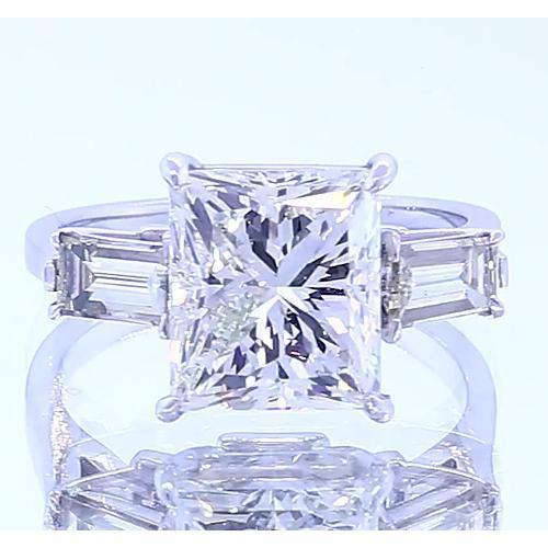 3 Stein Verlobungsring Princess Cut Diamant 3 Karat Schmuck - harrychadent.ch