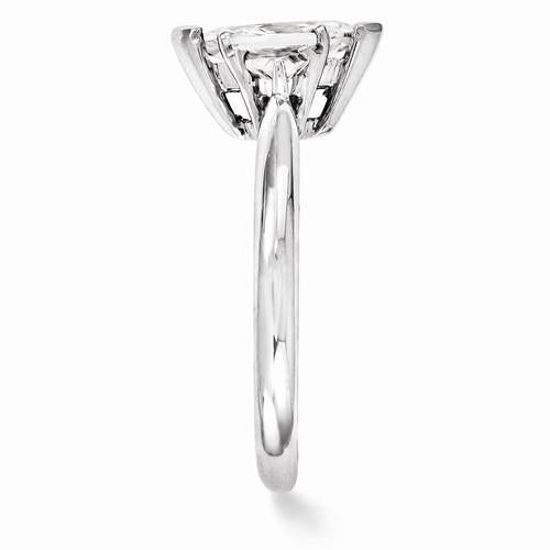 Drei-Stein-Diamant-Verlobungsring 1,30 Karat 14K Weißgold