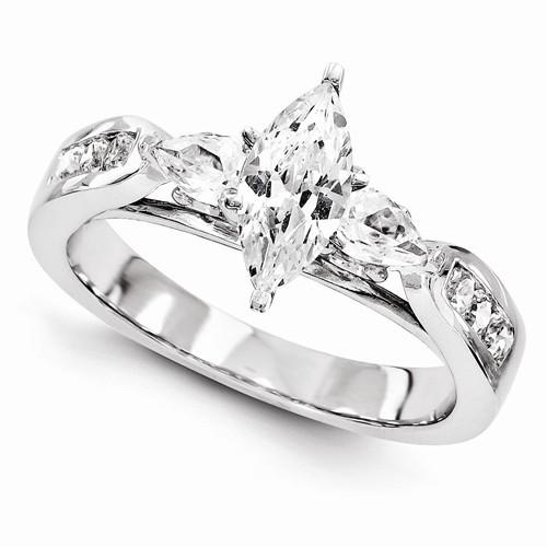 Drei Steine Stil Diamant Verlobungsring 1,58 Karat Neu