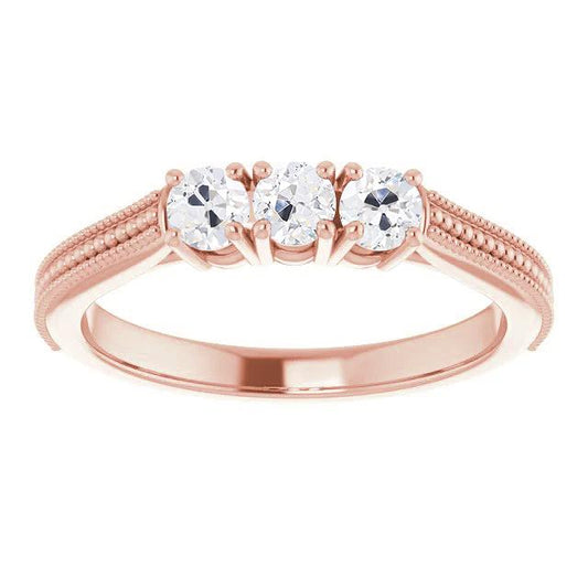 Jubiläumsring alter Bergmann Diamant Beaded Style 2,25 Karat Milgrain - harrychadent.ch