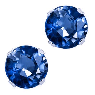 echter round diamant 2.30Karat ohrring Vorderansicht