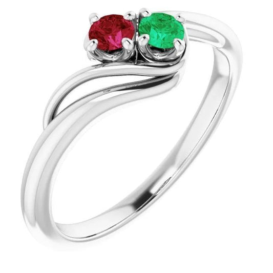 Ring Columbian Green Smaragd Und Rubin 0.50 Karat Damen Schmuck Neu - harrychadent.ch