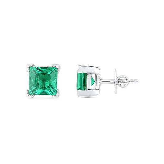 echter princess diamant 6Karat ohrring Vorderansicht