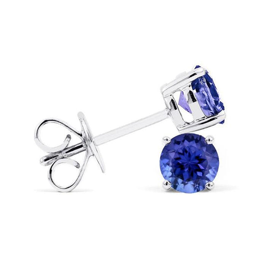 echter round diamant 5Karat ohrring Vorderansicht