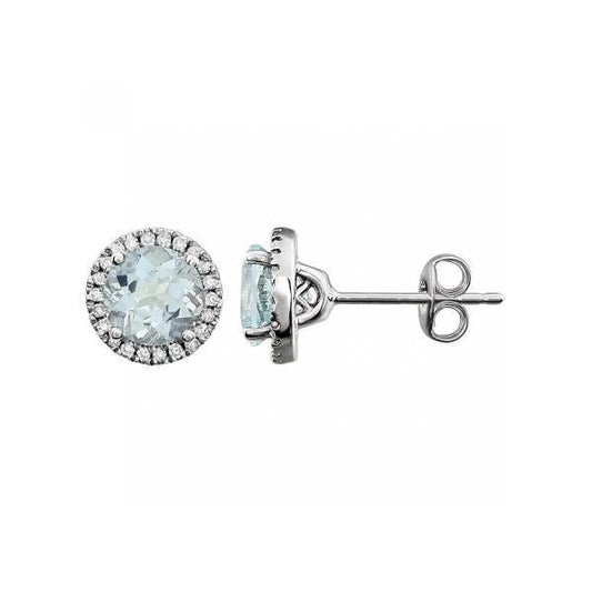 echter round diamant 4.80Karat ohrring Vorderansicht