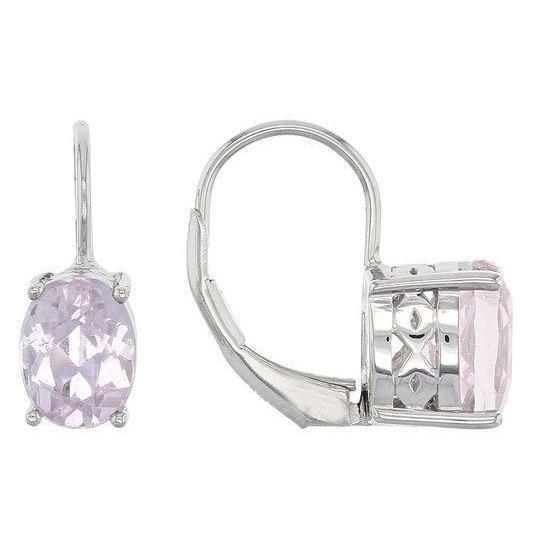 echter oval diamant 26Karat ohrring Vorderansicht