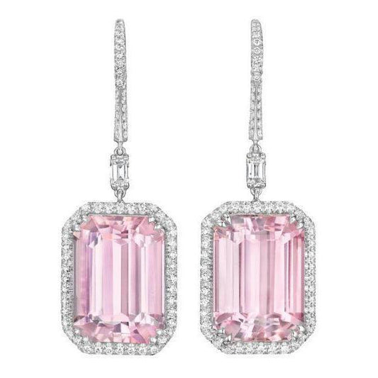 echter round diamant 22.50Karat ohrring Vorderansicht