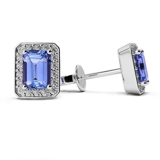 echter round diamant 1.90Karat ohrring Vorderansicht