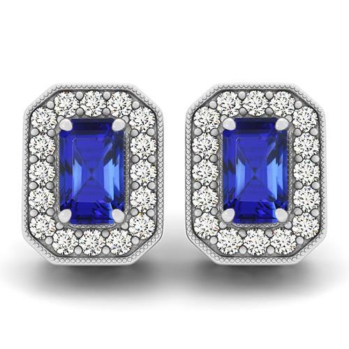 echter round diamant 6.70Karat ohrring Vorderansicht