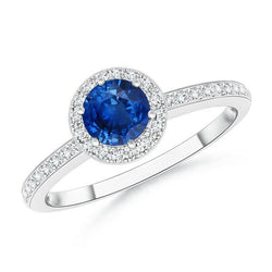2 Karat Ceylon Saphir Ring