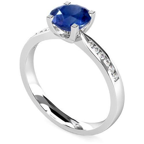 2 Karat Saphir-Verlobungsring