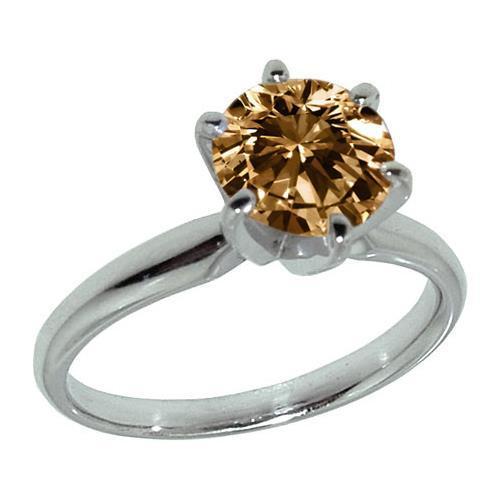 2,25 ct. Solitär Champagner Diamant Schmuck Edelstein Ring - harrychadent.ch