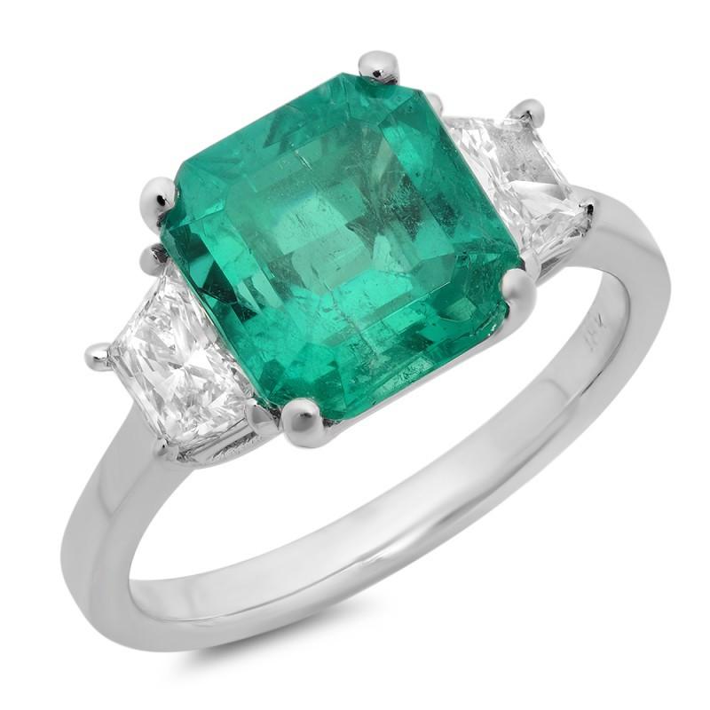 edelsteinring-425-karat-gruner-smaragd-diamant-drei-stein-ring-weissgold-14k-neu
