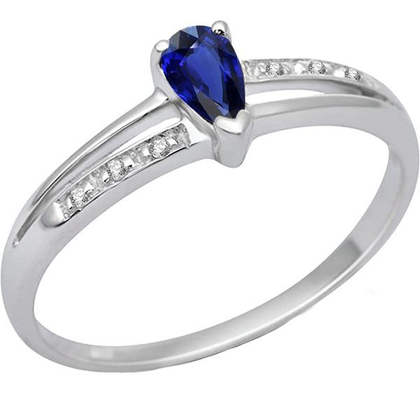 Birne Hochzeit Ceylon Saphir Ring Split Shank Diamanten 2 Karat - harrychadent.ch