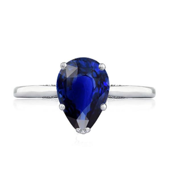 Birnenschliff Solitär Srilanka Saphir Ring 2 Karat Krappen Set Schmuck - harrychadent.ch