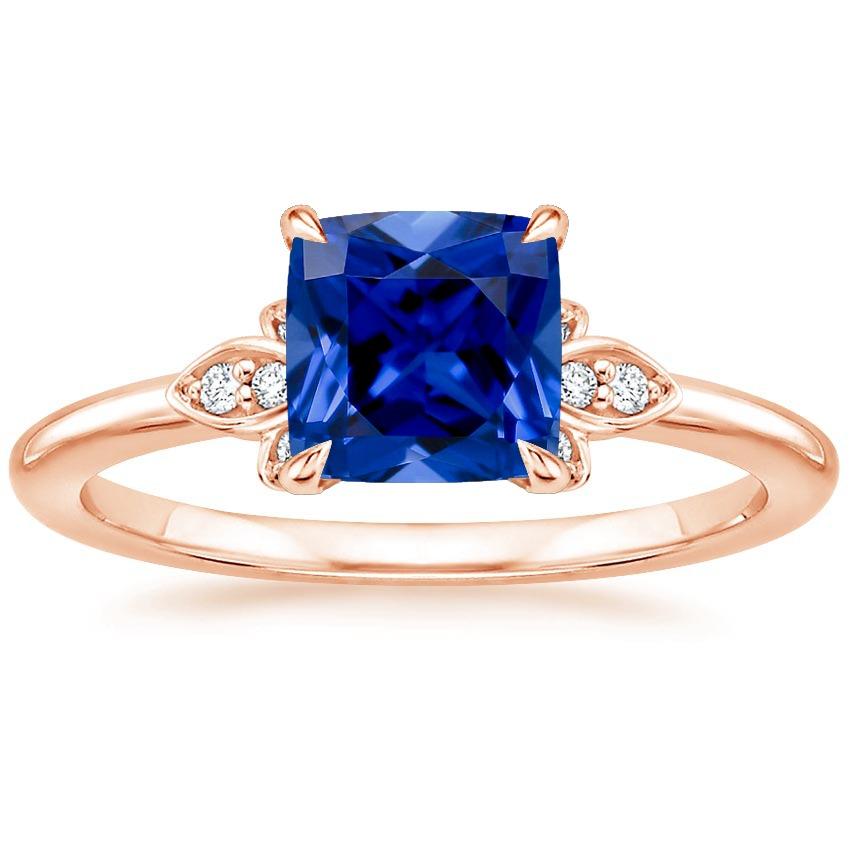 Damen Diamant Edelstein Ring mit Kissen Blauer Saphir 2.50 Karat Neu - harrychadent.ch