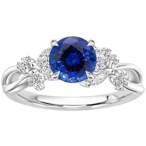 Damen Diamantring Natürlicher blauer Saphir 3 Karat Marquise Steine - harrychadent.ch