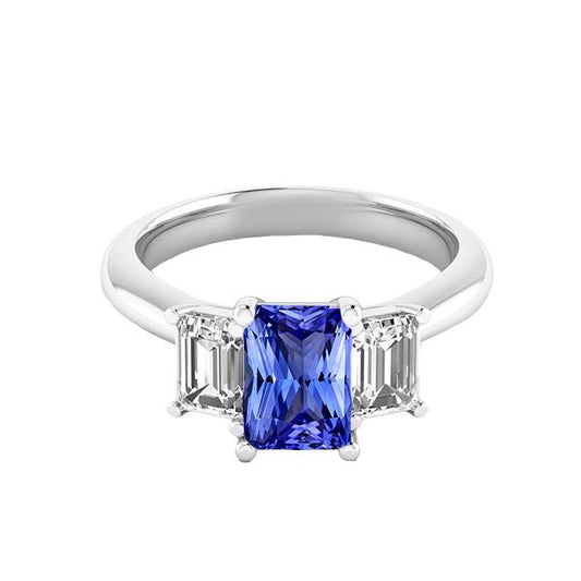 Damen Ehering Smaragd Diamanten 2 Karat Srilanka Saphir 3 Stein - harrychadent.ch