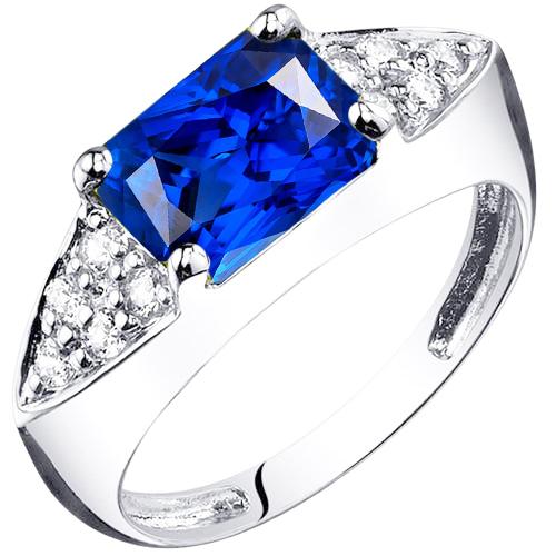 Damen Gold-Diamant-Jubiläumsring mit blauem Saphir 3,50 Karat - harrychadent.ch