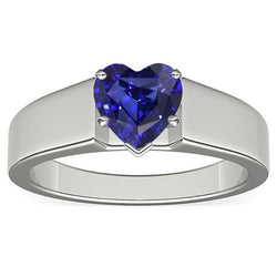 Damen Schmuck Solitärring Herzschliff Sri Lankan Saphir 2 Karat
