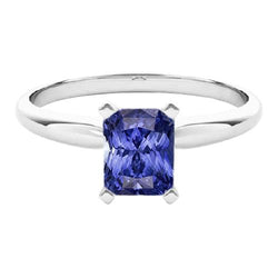 Damen-Solitär Ring aus strahlendem Sri Lanka-Saphir in Gold, 1,50 Karat