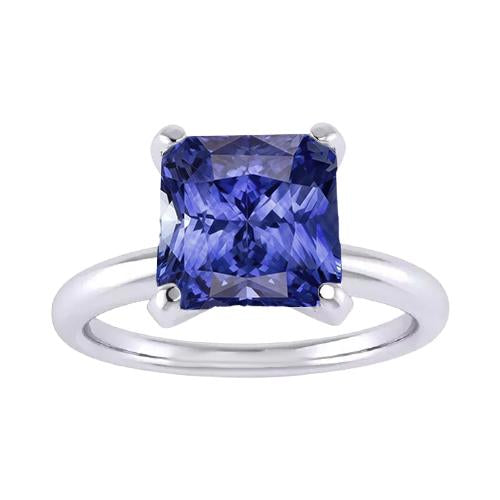 Damen Solitärring Strahlender Srilankan Saphir Edelstein 2,50 Karat - harrychadent.ch