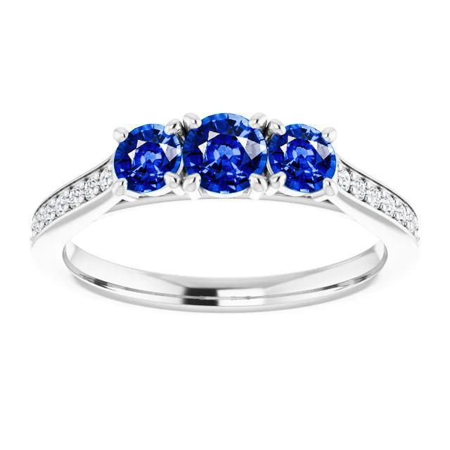 Diamant Saphir Ring 1,10 Karat Klaue Krappenfassung Damen Schmuck - harrychadent.ch