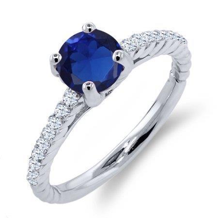 Diamant-Saphir-Ring