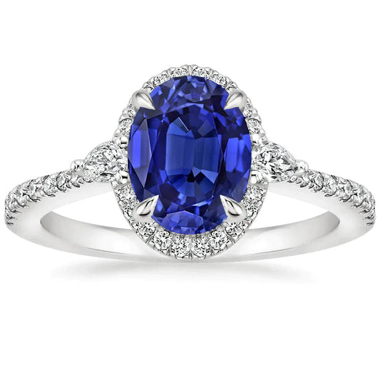 Diamant- Und Saphirring