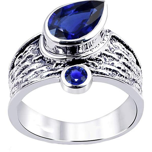 Edelstein Ceylon Saphir Ring Antik Stil 2.75 Karat Damen Schmuck - harrychadent.ch