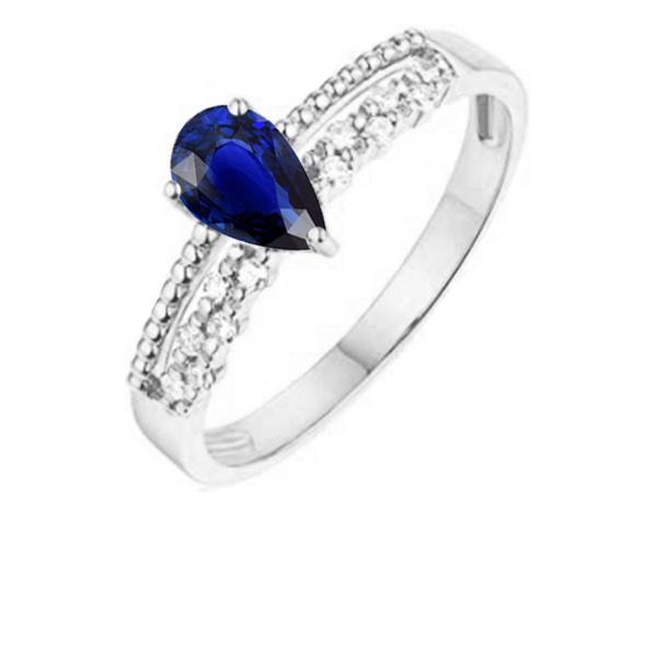 Edelstein-Jubiläumsring Blauer Saphir & Diamanten 2.50 Karat - harrychadent.ch