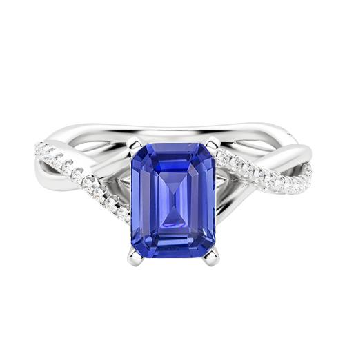 Edelstein Smaragd Saphir Ring Gold Infinity Schaft Schmuck 3 Karat - harrychadent.ch