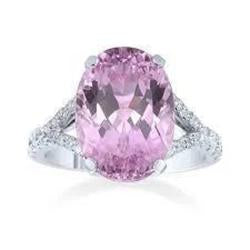 Fancy Pink Kunzit Diamant Ring Lady Gold Schmuck 14.50 Karat - harrychadent.ch