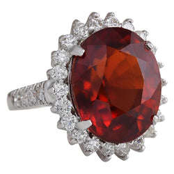Granat-Cocktail-Ring