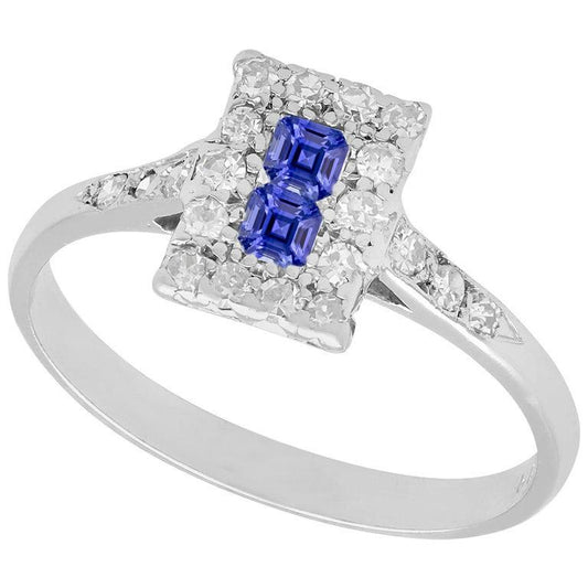 Halo Diamant-Verlobungsring Asscher Ceylon Saphir Schmuck 3 Karat - harrychadent.ch