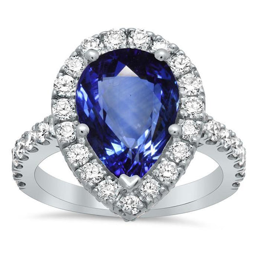Saphir- Und Diamantring