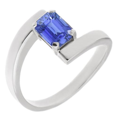Smaragd Solitaire Ceylon Saphir Ring Tension Style 1.50 Karat - harrychadent.ch