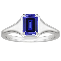 Smaragd Solitaire Ring Sri Lanka Saphir 3 Karat