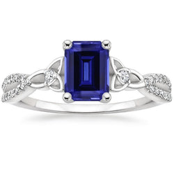 Smaragd Sri Lanka Saphir Diamant Ehering 3 Karat Neu