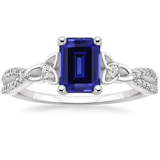 Smaragd Sri Lanka Saphir Diamant Ehering 3 Karat Neu - harrychadent.ch