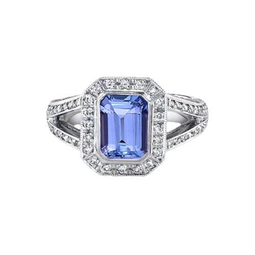 Smaragd Tansanit Diamanten 5,36 Karat Fancy Ring Neu
