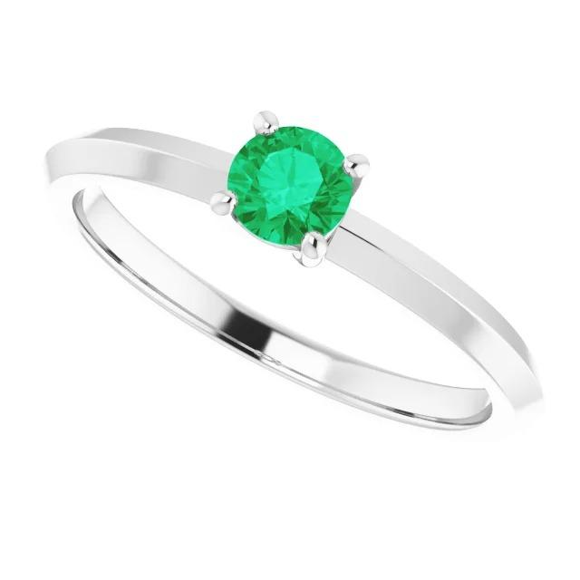 Solitaire Grüner Smaragd Ring 1,25 Karat Damen Schmuck - harrychadent.ch