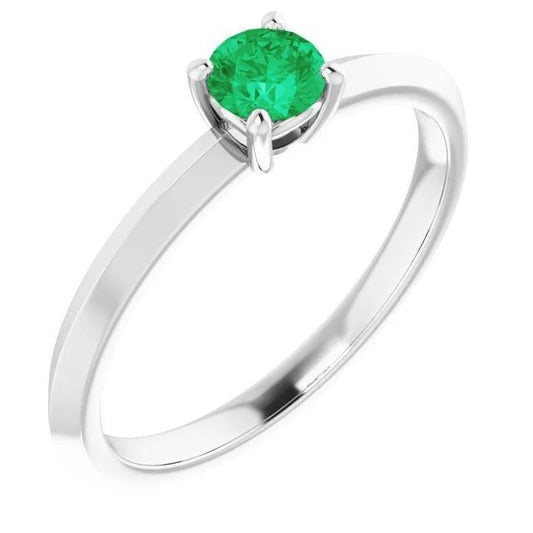 Solitaire Grüner Smaragd Ring 1,25 Karat Damen Schmuck - harrychadent.ch