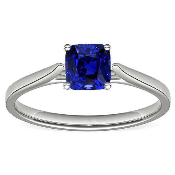 Solitaire Natural Blue Saphir Ring 1,50 Karat Damen Schmuck Gold - harrychadent.ch