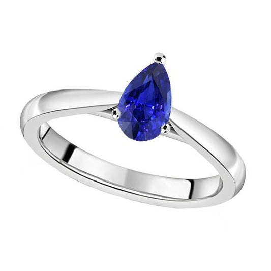 Solitaire Srilanka Saphir Jubiläumsring 1 Karat Schmuck - harrychadent.ch