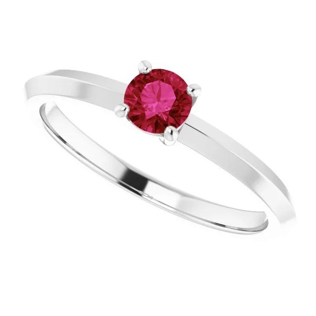 Solitär Rubin Ring 1,25 Karat 4 Krappenfassung Schmuck Neu - harrychadent.ch