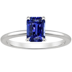 Solitärring Strahlender srilankischer Saphir 3 Karat
